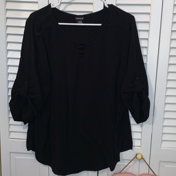 torrid Tops - Torrid 3/4 sleeve Blouse